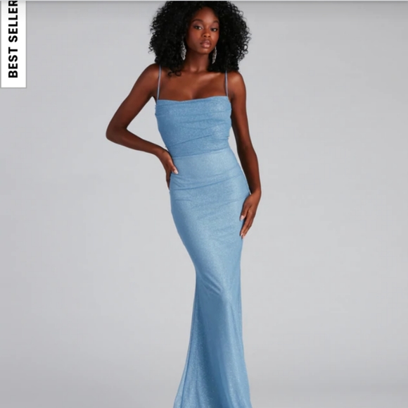 Addison glitter mesh formal dress - Picture 1 of 1